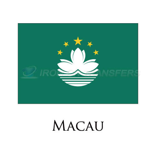 Macau flag Iron-on Stickers (Heat Transfers)NO.1918